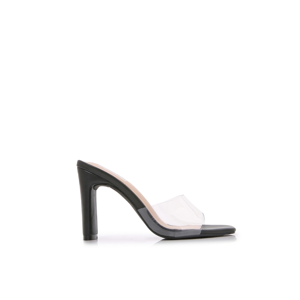 Transparent Black Heels - Picture 2 of 6